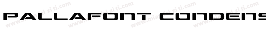 Pallafont Condensed Bold字体转换